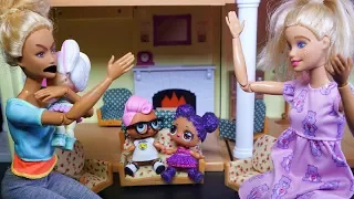 LOL SURPRISE DOLL Lily Has Injury And Karen Blows Up On Barbie!