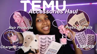 TEMU ACCESSORIES HAUL 2023 | MYSTERY BOX📦 | 20+ Items ( Lashes, Hair Products, Press On Nails, Etc)