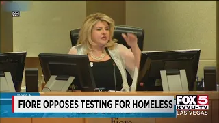 Fiore opposes testing homeless at city council meeting