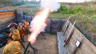 Return to Sender - 120th Infantry mortars at Newville Spring Tactical 2023 - WWI Reenactment