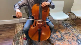 German Antique Cello c.1910    Sound Sample