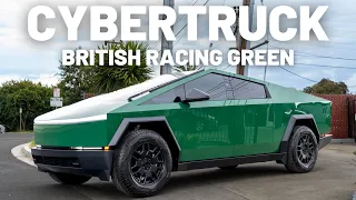 British Racing Green CYBERTRUCK | STEK DYNOgreen PPF