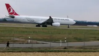 Turkish Airlines (Samsun) Airbus A330-343 Takeoff from STR to Istanbul (IST)