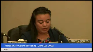 Molalla City Council Meeting- June 22, 2022