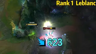 Rank 1 Leblanc: How to ONESHOT Enemy in 0.01 Second...