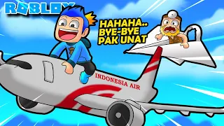 BALAPAN MENGGUNAKAN PESAWAT INDONESIA VS PESAWAT KERTAS DI ROBLOX!!!