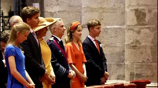 The Royal Family Attends Te Deum in The Cathedral For The National Day Of Belgium 2022