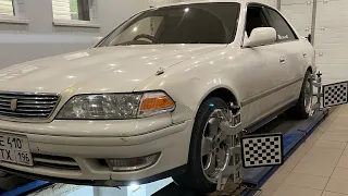 НОВАЯ ПОДВЕСКА на TOYOTA MARK 2 100.Часть 1.