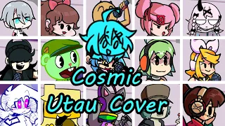 Cosmic but Every Turn a Different Character Sings (FNF Cosmic Everyone Sings) - [UTAU Cover]