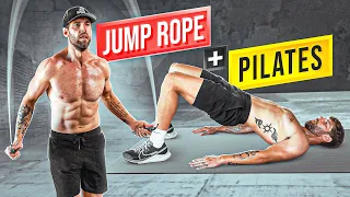 15 Min Jump Rope + Pilates Workout For Weight Loss