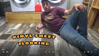 Vinyl Sheet Flooring!! Cheapest and Easiest DIY Flooring