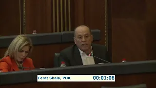 Deputeti Ferat Shala / 09.03.2023 / Seanca Plenare e Kuvendit të Kosovës