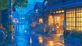 Heavy Rain at Sendai 🌧️ Lofi rain 🎵Fall Rainy Lofi To Make You Feel Peaceful