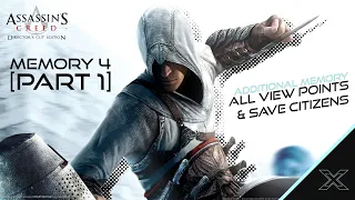 Assassin's Creed : Additional Memory 4 (Part 1) - All View Points & Save Citizens Walkthrough