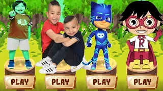 Tag with Ryan vs CKN Boys Run vs PJ Masks Catboy vs Kaji Ryan - Run   Gameplay