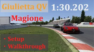 Best lap in 1000 km | Alfa Romeo Giulietta QV on Magione | Setup | Lap Walkthrough