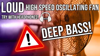 POWERFUL OSCILLATING FAN NOISE FOR SLEEPING 😴 | BLACK SCREEN