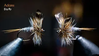 Adams Dry Fly - Most popular dry fly ever created! - McFly Angler Fly Tying Tutorials