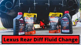 HOW TO CHANGE All Lexus, ISF, RCF, GSF TVD Differential Fluid with Amsoil and Toyota ATF WS