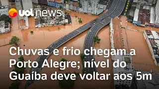 Rio Grande do Sul: Chuvas e frio chegam a Porto Alegre, e nível do Guaíba deve voltar aos 5 metros