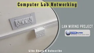 Computer Lab Lan Networking | How to setup Lan Wiring | Lan Wiring | Lan Setup