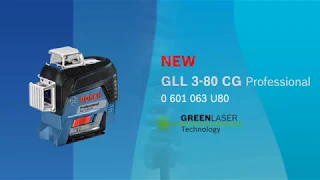 Bosch GLL 3-80 CG green beam laser with Bluetooth connectivity unboxing