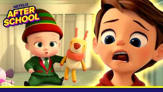 Boss Baby & Dongle the Elf Swap Places 🎄 The Boss Baby: Christmas Bonus | Netflix After School