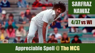 SARFRAZ NAWAZ | 4/37 @ MCG | PAKISTAN vs WEST INDIES | 1st Match | Benson & Hedges World Series 1981