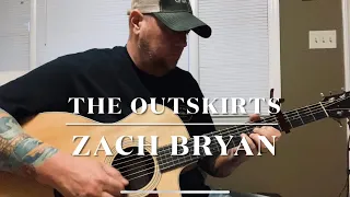 The Outskirts - Zach Bryan (guitar lesson w/ solo)