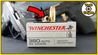 Just As GOOD As The 9MM?...Winchester White Box .380 Auto Self-Defense AMMO Test!