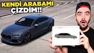 KENDI ARABAMI ÇIZDIM GELDIMI ? ÇIZDIGIM HERŞEY GERÇEK OLUYOR - GTA 5 MODS