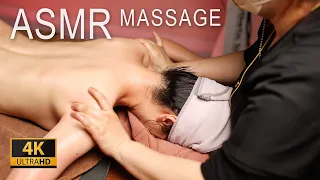 【4K Video】 ASMR / Vicarious satisfaction from neck shoulder and back massage