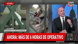 Alejandro, maquinista del Tren San Martín: "Dejaron de invertir, por eso pasó esto"