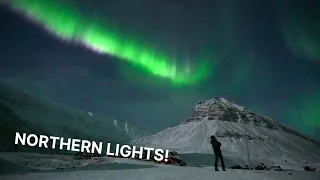 Seeing the NORTHERN LIGHTS in Svalbard!!