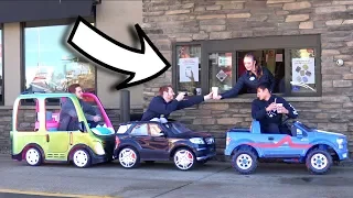 TOY CARS IN THE DRIVE THRU!