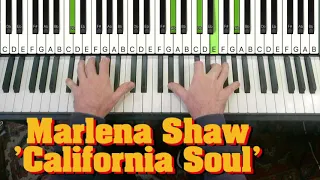 'California Soul' - Marlena Shaw | piano chords
