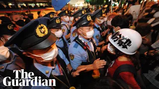 'Stop the Olympics': hundreds protest outside Tokyo 2020 opening ceremony