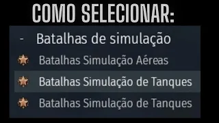 Como selecionar Simulação aérea ou Simulação de tanque no War Thunder