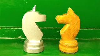 Изготовление шахматного коня на токарном станке