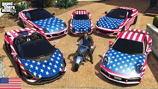 GTA 5 - Stealing USA Luxury Cars with Michael! (Real Life Cars #105)