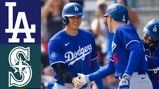 Los Angeles Dodgers vs. Seattle Mariners HIGHTLIGHT , Mar 13 2024 | MLB Spring Training 2024