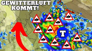 Kurz-Update! Steigene Gewitter/Unwettergefahr in der kommenden Woche! Dazu sehr Warm & Schwül!