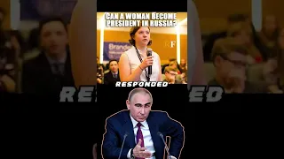 Vladimir Putin vs Female Reporter (joke) 😂😂😂
