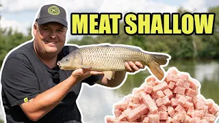 MEAT SHALLOW with JAMIE HUGHES | Pole fishing for carp at Makins Fishery!