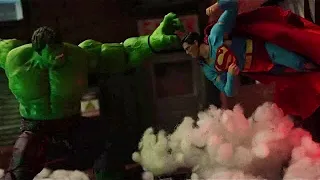 SUPERMAN VS HULK - MULTIVERSE SAGA - PART 1 - EPIC STOP MOTION BATTLE #superman #hulk #fight