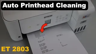 Epson ET 2803 Auto Print Head Cleaning (Fix Clogged Ink).