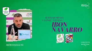 Rueda de Prensa Previa Ibon Navarro. 1/4 Final Unicaja vs. BAXI Manresa