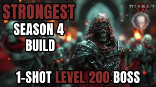STRONGEST SEASON 4 BUILD - 1-SHOT LVL 200 DURIEL Diablo 4