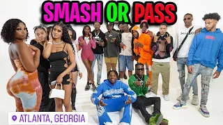 Smash Or Pass But Face To Face! | 10 Girls & 10 Guys Atlanta!  FT. Unghetto Mathieu