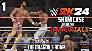 WWE 2K24 - 2K SHOWCASE - Ep 1 - The Dragon's Roar | Ricky Steamboat vs Randy Savage